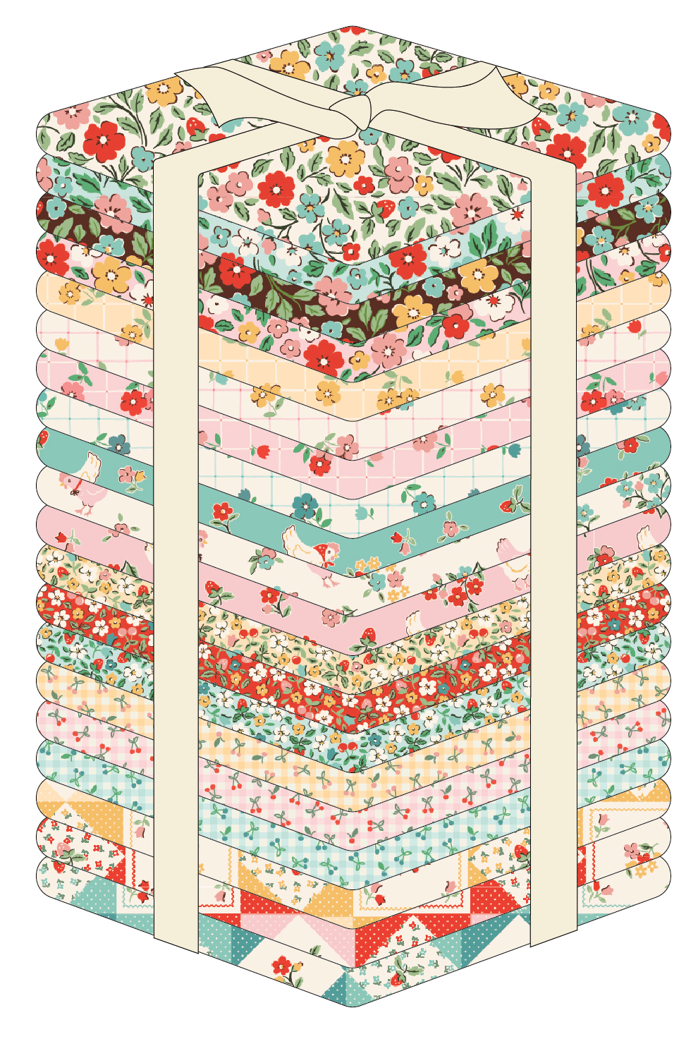 RESERVATION - Farmhouse Fancy Fat Quarter Bundle by Elea Lutz for Poppie Cotton