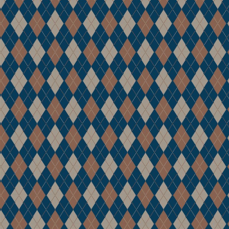 Plaid-Venture Club Archer Navy by The RBD Designers