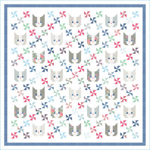 RESERVATION - A Cat Named Stitch Kittens Quilt Kit by Camille Roskelley