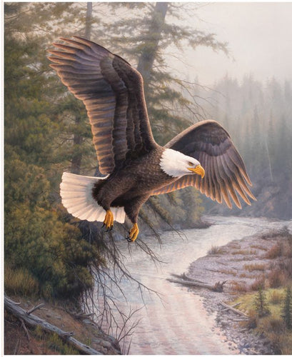 RESERVATION - Majestic in Nature II Eagle Patriot Panel by The RBD Designers