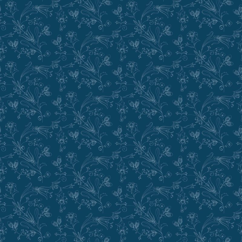 COMING SOON - Sew America Flower Vines Blue by J. Wecker Frisch
