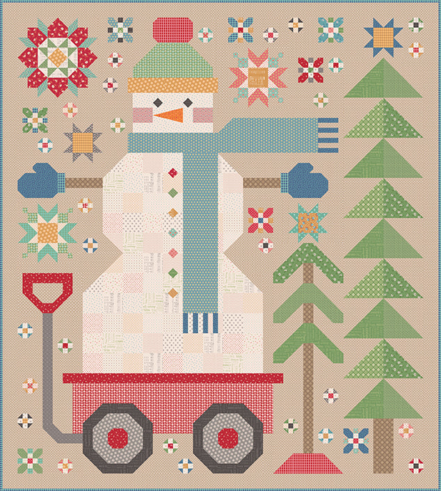 Home Town Holiday The Quilted Snowman Quilt Kit by Lori Holt