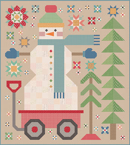 RESERVATION - Home Town Holiday Backing Set for The Quilted Snowman by Lori Holt