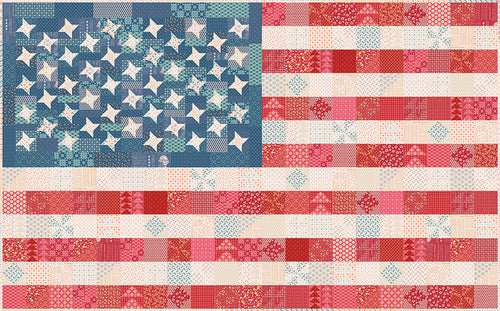 RESERVATION - Scrappy Americana Flag Quilt Kit by Lori Holt