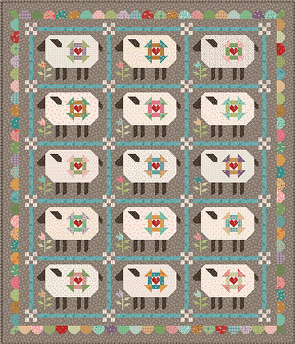 RESERVATION - Gentler Times Gentle Flock Quilt Kit by Lori Holt