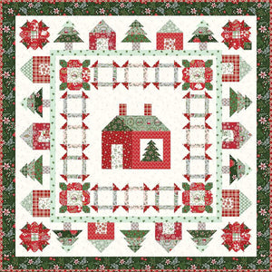 RESERVATION - Mistletoe and Holly Holly Lane Quilt Kit by Beverly McCullough