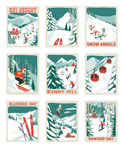Ski Hill Panel by Corrine Wells