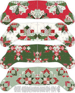Mistletoe and Holly Stockings Panel by Beverly McCullough