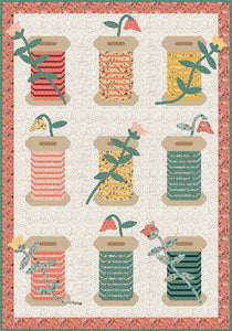 RESERVATION: Thimbelina Garden Spools Quilt Kit by Jennifer Long