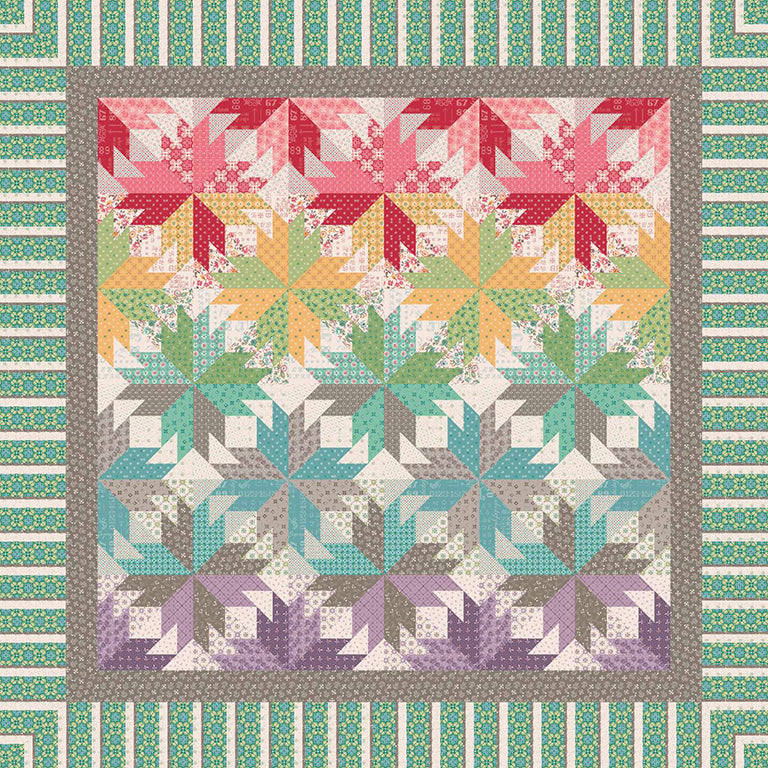 RESERVATION - Indian Summer Quilt Kit by Quiltworx