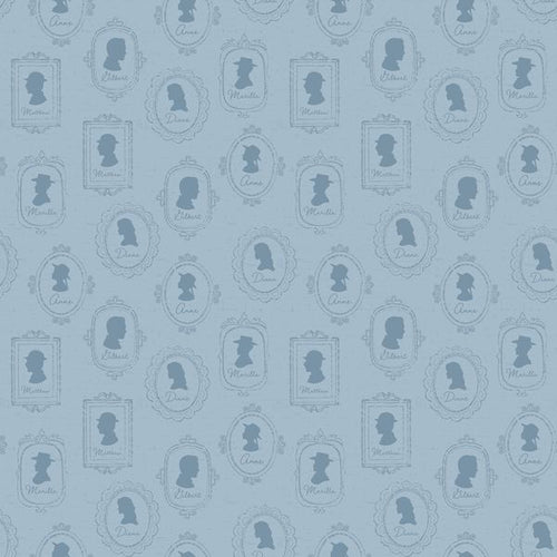 Anne of Green Gables Silhouettes Blue by The RBD Designers