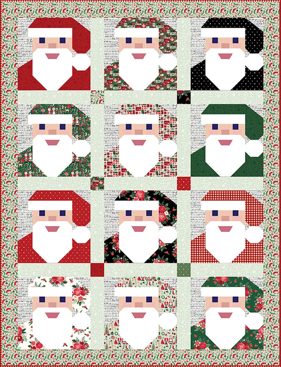 RESERVATION - Charming Christmas Santa Baby Quilt Kit by Kelsey Carlson