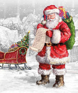More Christmas Wishes Santa's List Panel by The RBD Designers