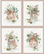 Holiday Spirit Pillow Panel by Lisa Audit