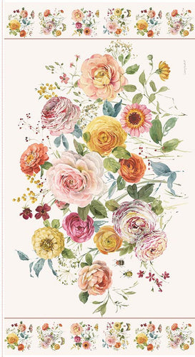 RESERVATION - Sketchbook Floral Panel by Lisa Audit