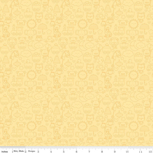 Special Delivery Tone-on-Tone Yellow by Doodlebug Design Inc.