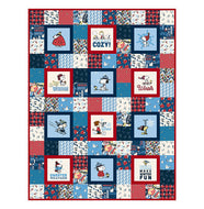 RESERVATION - Peanuts Frosty Friends Cozy Up! Quilt Kit by Peanuts Worldwide LLC