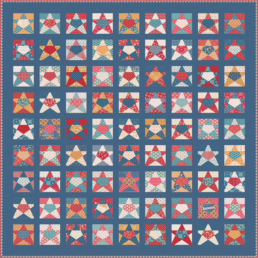 RESERVATION - Americana Paper Stars Quilt Kit by Lori Holt