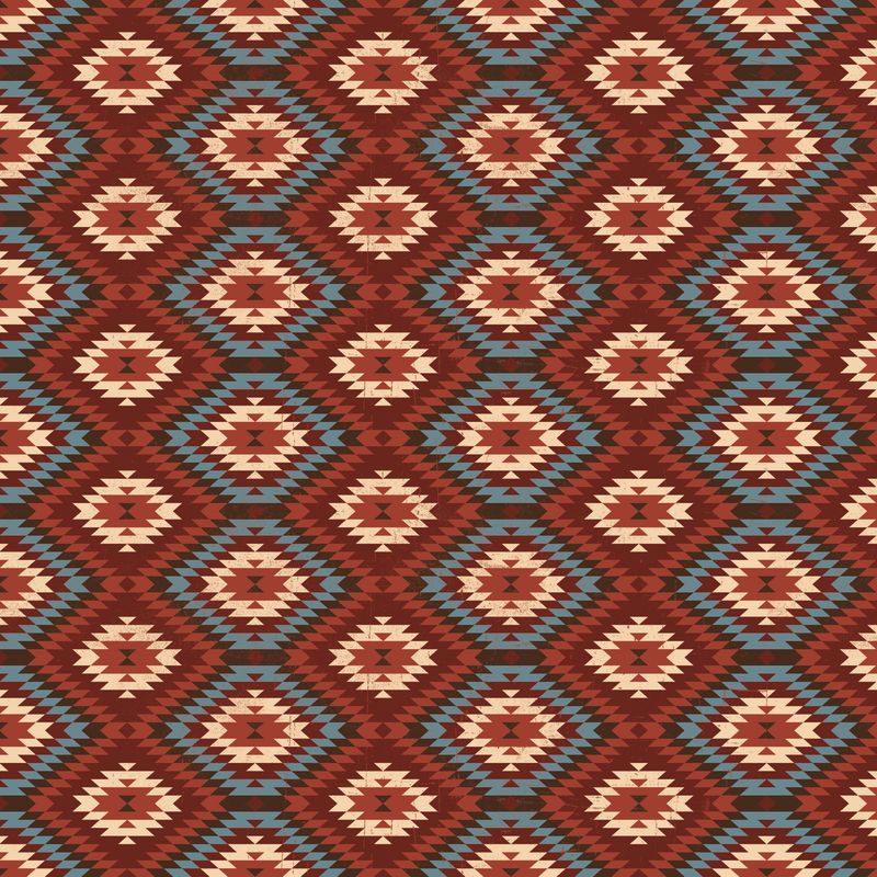 John Wayne American West Southwest Red by The RBD Designers