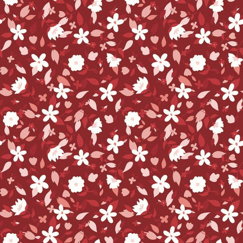 Yacht Club Flowers Red by Amanda Niederhauser