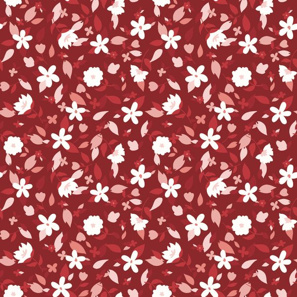 Yacht Club Flowers Red by Amanda Niederhauser