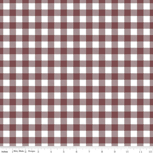 A Walk on the Prairie Plaid Marsala by Modern Prairie