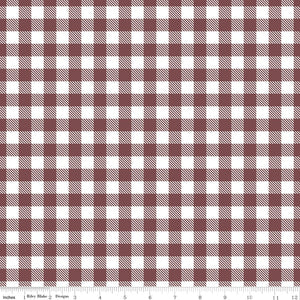 A Walk on the Prairie Plaid Marsala by Modern Prairie