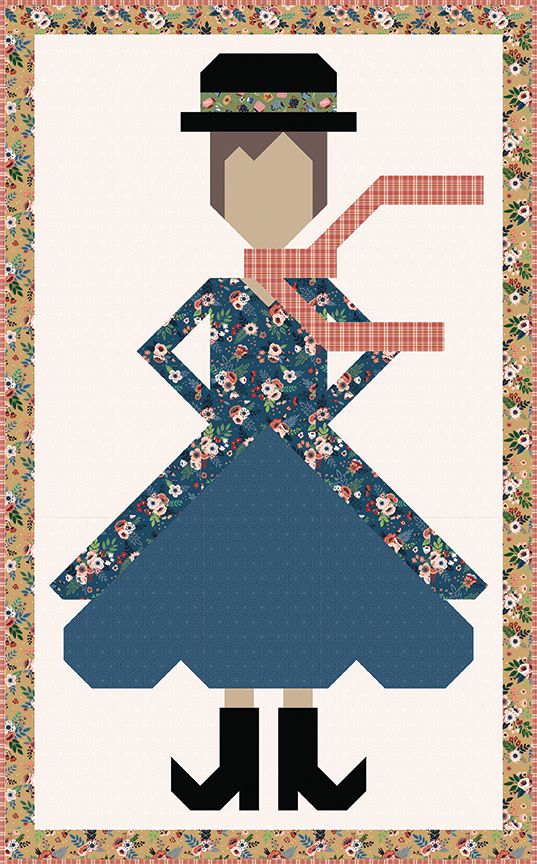 RESERVATION - A Spoonful of Sugar Mary Poppins Quilt Kit by Jennifer Long