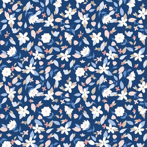 Yacht Club Flowers Blue by Amanda Niederhauser
