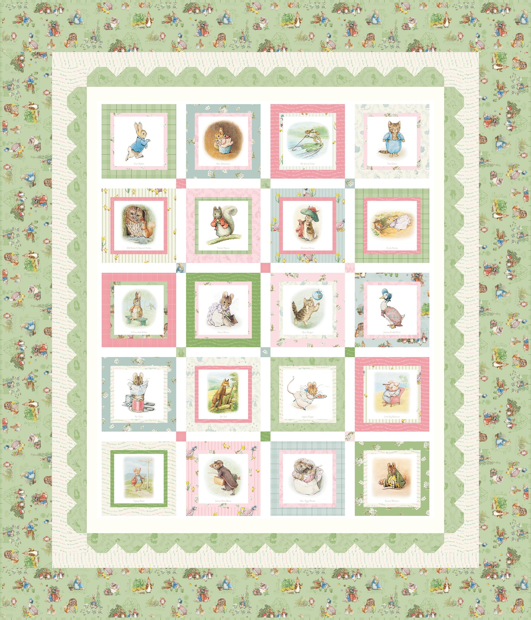 Peter Rabbit and Friends Panel Boxed Quilt Kit by Beatrix Potter ...