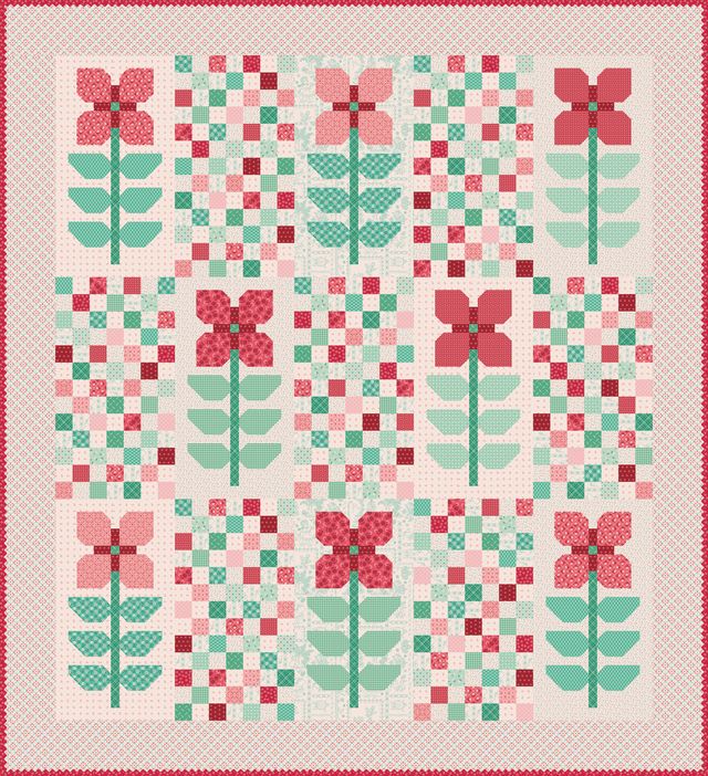 RESERVATION - Berry and Sage Simply Sweet Quilt and Pillow Kit by Lori Holt