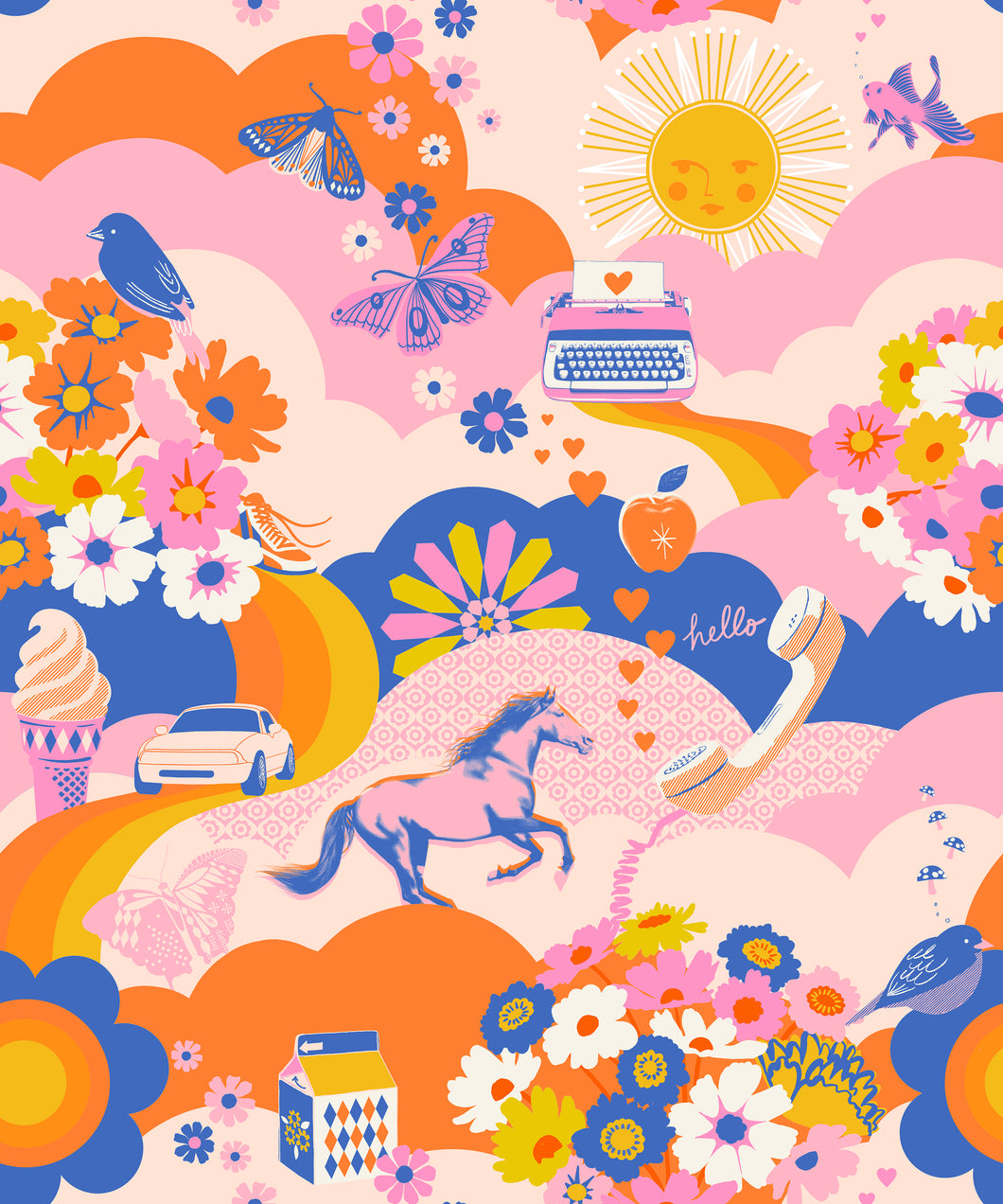 COMING SOON - Best Day Ever Retro Kitsch Posy by Melody Miller