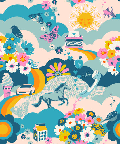 COMING SOON - Best Day Ever Retro Kitsch Teal by Melody Miller
