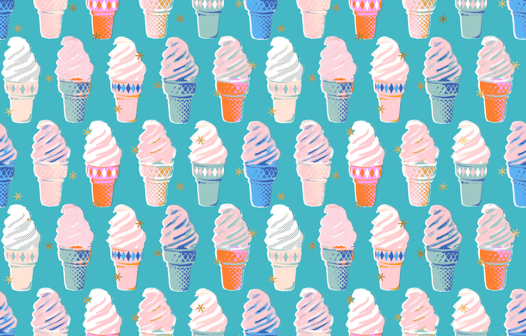 COMING SOON - Best Day Ever Ice Cream Metallic Turquoise by Melody Miller