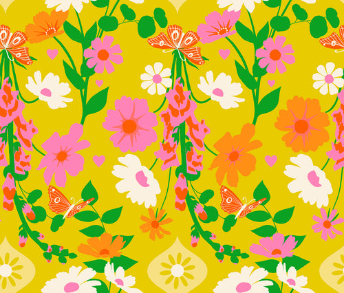 COMING SOON - Best Day Ever Foxgloves Floral Butterflies Golden Hour by Melody Miller