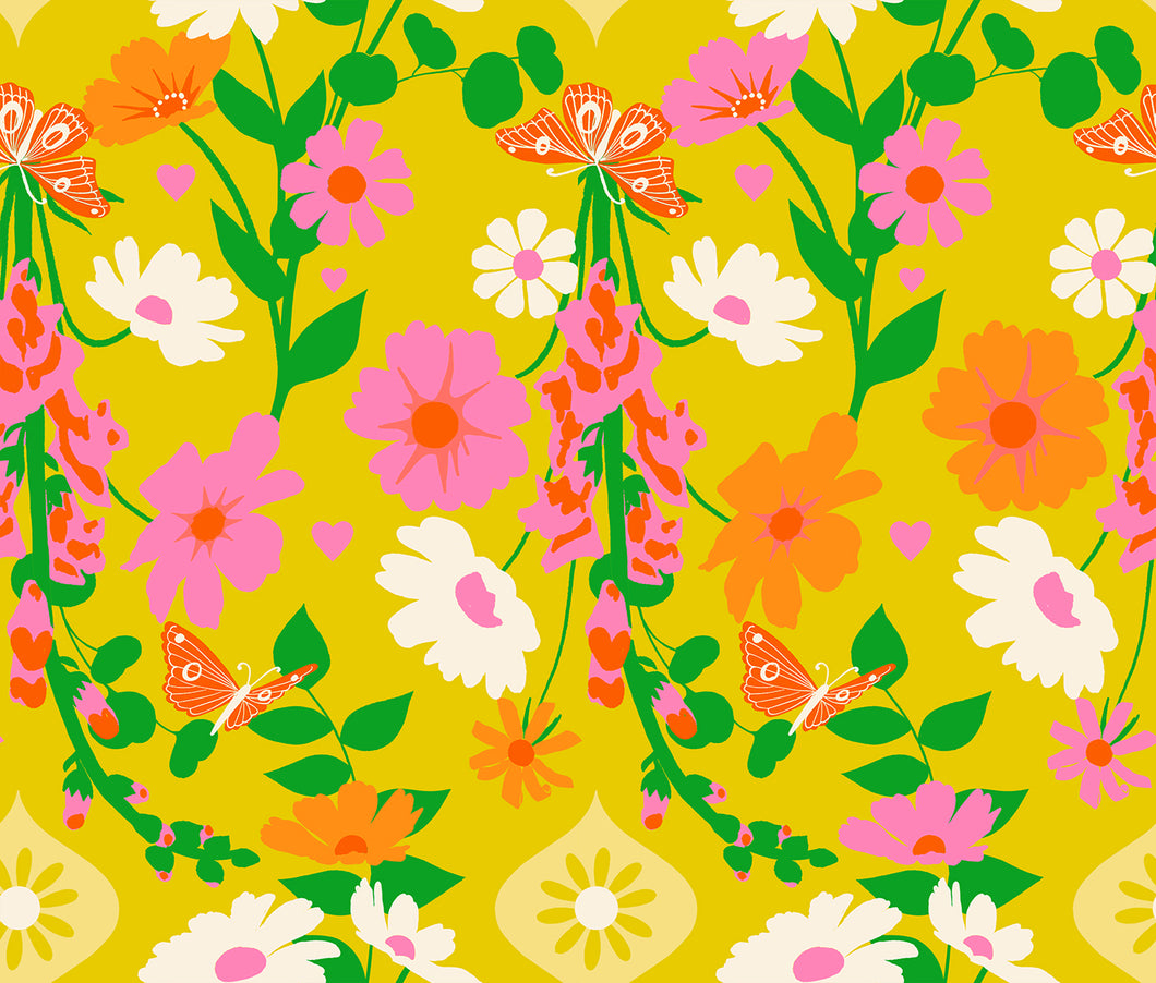 COMING SOON - Best Day Ever Foxgloves Floral Butterflies Golden Hour by Melody Miller