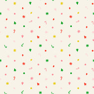 Merry Happy Christmas Confetti Multi by Kimberly Knight for Ruby Star Society