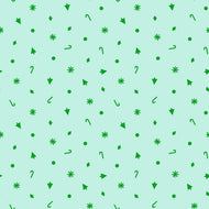 Merry Happy Christmas Confetti Mint by Kimberly Knight for Ruby Star Society