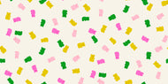 Merry Happy Christmas Gummy Bears Natural by Kimberly Knight for Ruby Star Society