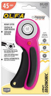 45mm Ergonomic Rotary Cutter - Magenta by Olfa