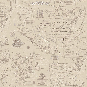 COMING SOON - Independence Colonial Map Beige by The RBD Designers