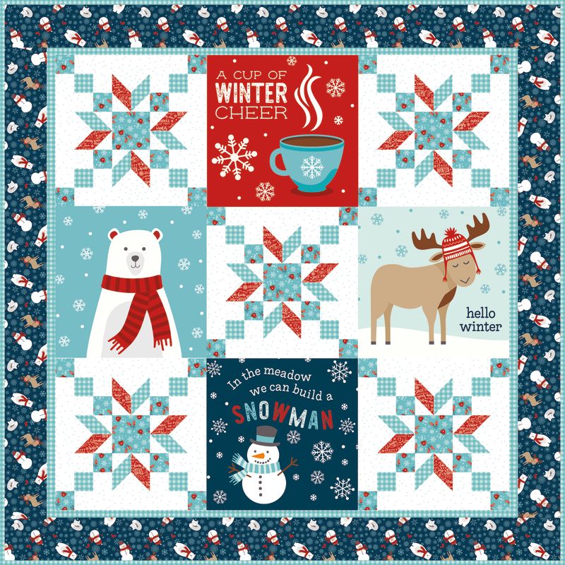 RESERVATION - A Perfect Winter Winter Cheer Panel Quilt Kit by Lori Whitlock