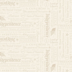 COMING SOON - Independence Declaration Cream by The RBD Designers