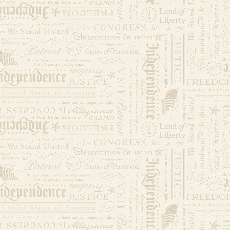 COMING SOON - Independence Declaration Cream by The RBD Designers