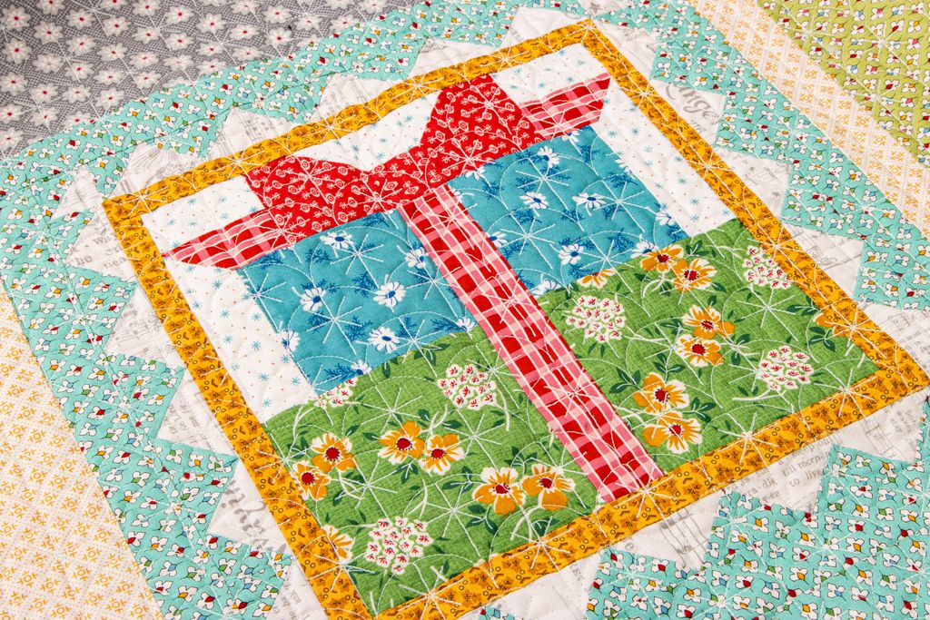 Home Town Holiday Quilt Seeds - No. 4 Presents Fabric Kit by Lori Holt