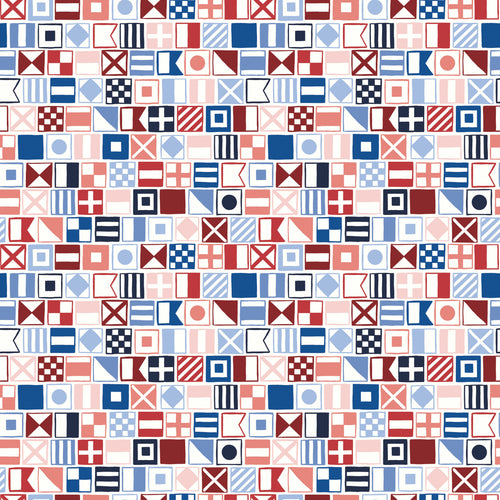 Yacht Club Flags Multi by Amanda Niederhauser