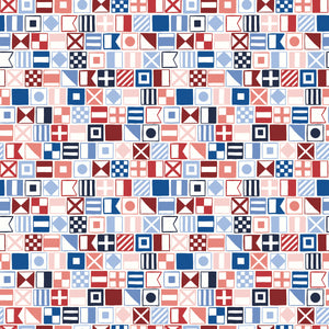 Yacht Club Flags Multi by Amanda Niederhauser