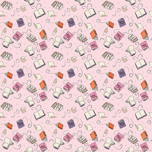 Spooky Schoolhouse - Spellbooks Pink Sparkle by Melissa Mortenson
