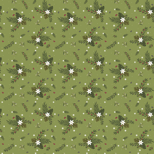 Silent Night - Olive Branch Olive Sparkle by Jennifer Long