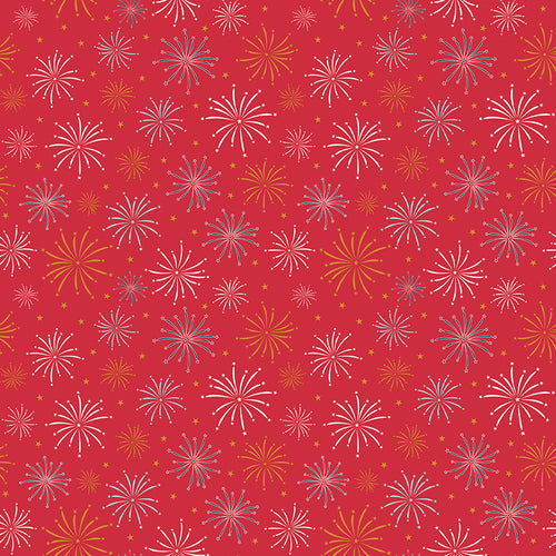 Sweet Freedom - Fireworks Red Sparkle by Beverly McCullough
